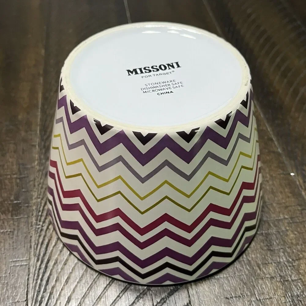 Missoni for Target 3pc Serving Mixing Bowl Set Nesting Bowls Colorful Geometric
